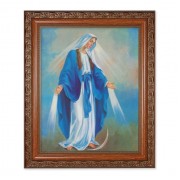 10" x 12" Ornate Wood Frame with an 8" x 10" Our Lady of Grace Print