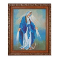 10" x 12" Ornate Wood Frame with an 8" x 10" Our Lady of Grace Print