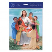3pk - 8" x 10" Christ with Children Print  (sold in inc. of 3)