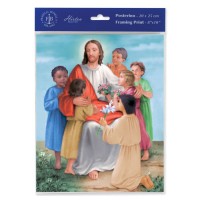 3pk - 8" x 10" Christ with Children Print  (sold in inc. of 3)