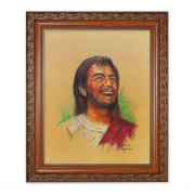 10" x 12" Ornate Wood Frame with an 8" x 10" Segura: Laughing Jesus Print