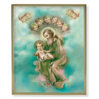 8" x 10" Gold Plaque Frame with a St. Joseph Print 8" x 10" Gold Plaque Frame with a St. Joseph Print