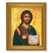 10" x 12" Gold Leaf Finish Beveled Frame with 8" x 10" Christ The Teacher Textured Art
