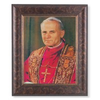11 1/4" x 13 1/4" Art Deco Frame with an 8" x 10" Pope John Paul II Print