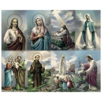 100 Series Assorted Eight-Up Micro Perforated Bulk Prayer-Cards  - 125 sheets (1000 total cards)
