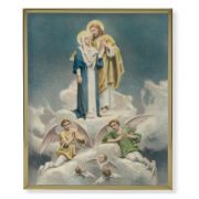 8" x 10" Gold Plaque Frame with a Chambers: Jesus and Mary Print