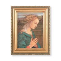 5.5" x 7" Antique Gold Frame with a Lippi: Madonna Print