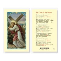 25pk - The Cross in my Pocket Laminated Holy Card  Pk 25