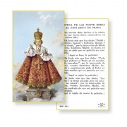 El Nino Jesus De Praga Prayer-Card - Spanish