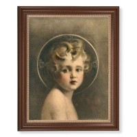 13 1/2" x 16 9/16" Walnut Finished Frame with 11" x 14" Chambers: Light of the World Textured Art