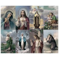 100 Series Assorted Eight-Up Micro Perforated Bulk Prayer-Cards  - 125 sheets (1000 total cards)