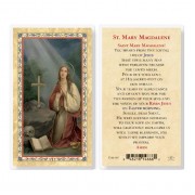 25pk - Prayer To Mary Magdalene  Gold Stamped Laminated Holy Card  Pk 25