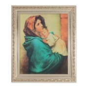 10" x 12" Ornate Silver Frame with a Madonna of the Streets Print