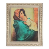 10" x 12" Ornate Silver Frame with a Madonna of the Streets Print
