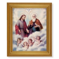 10" x 12" Gold Leaf Finish Beveled Frame with 8" x 10" The Trinity Textured Art