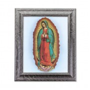10 1/2" x 12 1/2" Grey Oak Finish Frame with an 8" x 10" Our Lady of Guadalupe Print 10 1/2" x 12 1/2" Grey Oak Finish Frame with an 8" x 10" Our Lady of Guadalupe Print