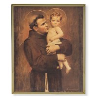 8" x 10" Gold Plaque Frame with a Chambers: St. Anthony with Jesus Print
