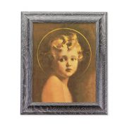 10 1/2" x 12 1/2" Grey Oak Finish Frame with an 8" x 10" Light of the World Print