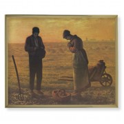 11" x 14" Gold Plaque Frame with a The Angelus Print