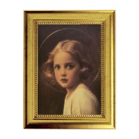 6 3/4" X 8 3/4" Gold Leaf Finish Frame with 5" X 7" Mary Most Holy Textured Art 6 3/4" X 8 3/4" Gold Leaf Finish Frame with 5" X 7" Mary Most Holy Textured Art