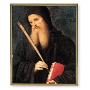 8" x 10" Gold Plaque Frame with a Perugino: St. Benedict Print