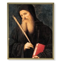 8" x 10" Gold Plaque Frame with a Perugino: St. Benedict Print