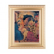 10 1/4" x 12 1/4" Satin Gold Frame with an 8" x 10" Gentile da Fabriano's: Adoration of the Magi Print