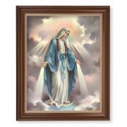 13 1/2" x 16 9/16" Walnut Finished Frame with 11" x 14" Our Lady of Grace Textured Art