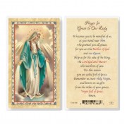 25pk - Prayer For Grace Gold Stamped Laminated Holy Card  Pk 25