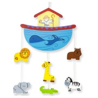 Noah's Ark Wooden Hanging Mobile