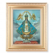 10 1/4" x 12 1/4" Satin Gold Frame with an 8" x 10" Virgen De San Juan Print