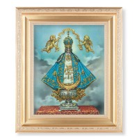 10 1/4" x 12 1/4" Satin Gold Frame with an 8" x 10" Virgen De San Juan Print