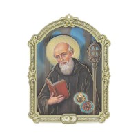 5" Cathedral 3D Plaque Saint Benedict