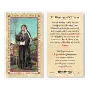 St. Gertrude Laminated Holy Card. Inc. of 25