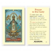 25pk - Our Lady of San Juan Prayer Laminated Holy Card  Pk 25
