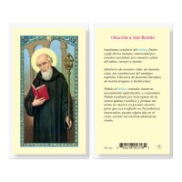 25pk - Saint Benedicto Una Oracion Para Laminated Holy Card Pk 25