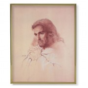 11" x 14" Gold Plaque Frame with a Bosch: Prayerful Christ Print