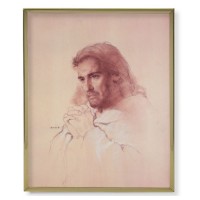 11" x 14" Gold Plaque Frame with a Bosch: Prayerful Christ Print