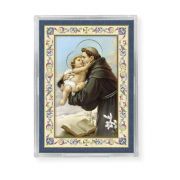Saint Anthony Gold Embossed Magnetic Frame with Easel Inc. of 4