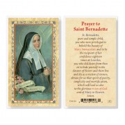 25pk - Prayer To Saint Bernadette Gold Stamped Laminated Holy Card  Pk 25