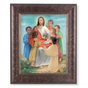 11 1/4" x 13 1/4" Art Deco Frame with an 8" x 10" Christ with Children Print
