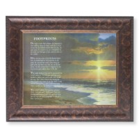 11 1/4" x 13 1/4" Art Deco Frame with an 8" x 10" Footprints Print