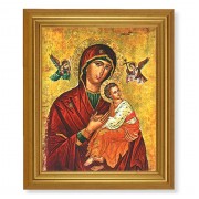 10" x 12" Gold Leaf Finish Beveled Frame with 8" x 10" Our Lady of Passion Textured Art