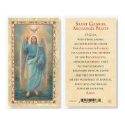 St Gabriel Holy Card Laminated Holy Card. Inc. of 25