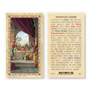 Apostles Creed - Last Supper Laminated Holy Card. Inc. of 25