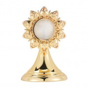 Gold Finish Reliquary with 1.5 inch Opening