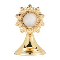 Gold Finish Reliquary with 1.5 inch Opening