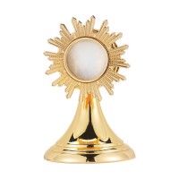 Gold Finish Reliquary with 1.5 inch Opening