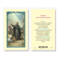 25pk - Oracion a San Francisco Javier Laminated Holy Card Pk 25