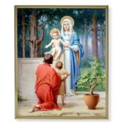 8" x 10" Gold Plaque Frame with a Chambers: Holy Family with St. John Print